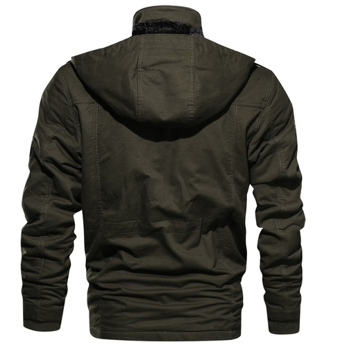 Amazon eBay AliExpress Men's Washed Cotton Padded Jacket New Wholesale Plus Size European American Jacket Men