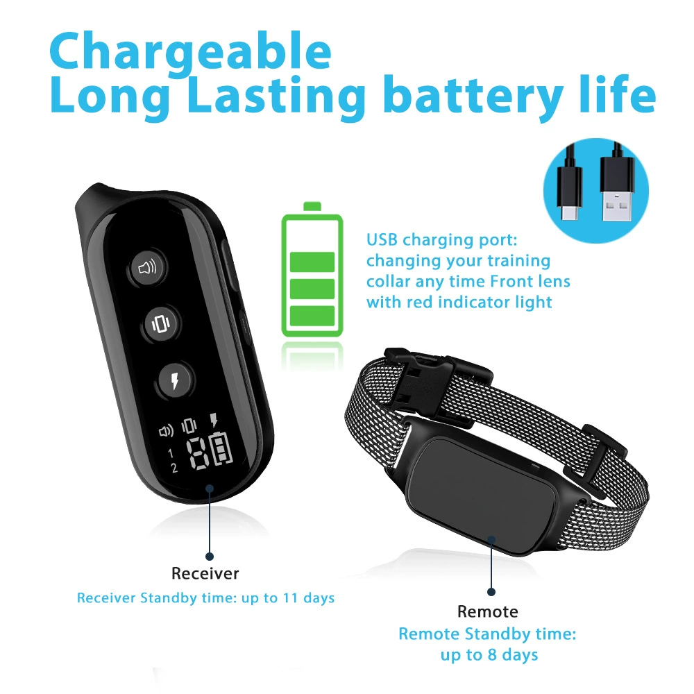 Устройство для дрессировки собак с дистанционным управлением, стопор для лая с дистанционным управлением, перезаряжаемое водонепроницаемое устройство для дрессировки собак, портативное устройство для дрессировки собак