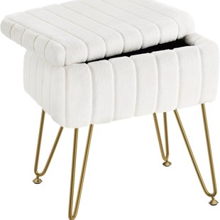 E-Commerce Best-Selling Modern Simple Creative Dressing Stool Iron and Wood Structure with Soft Bag Can Be Customized