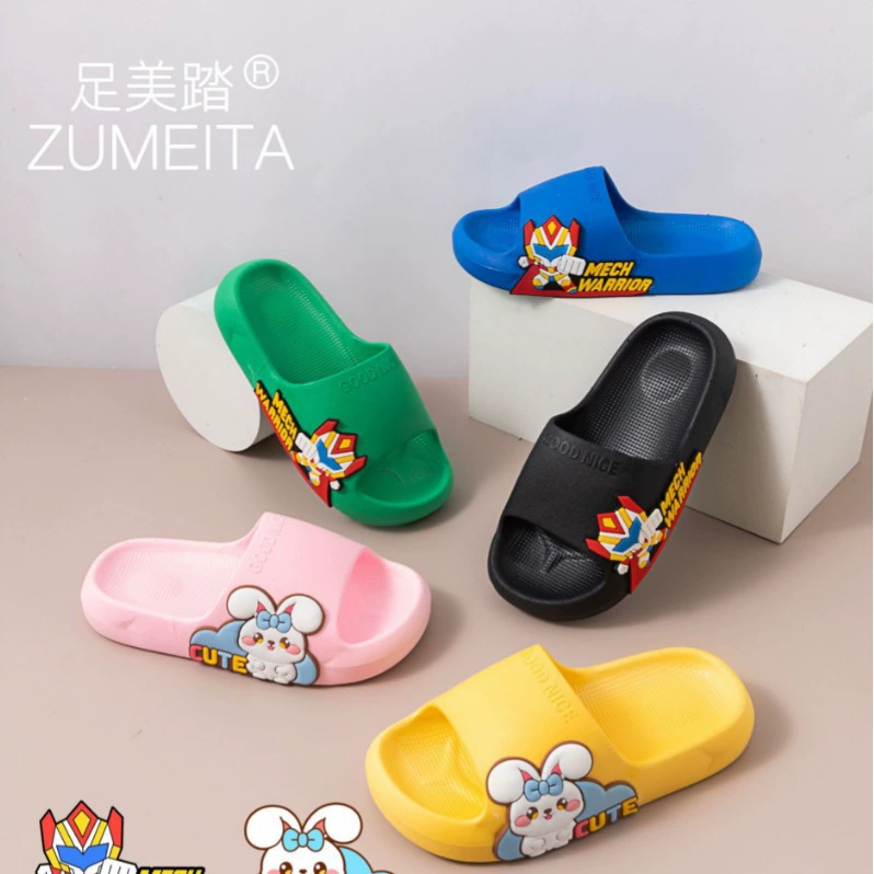 Cute children's summer cartoon slippers for men and women, soft sole, wholesale