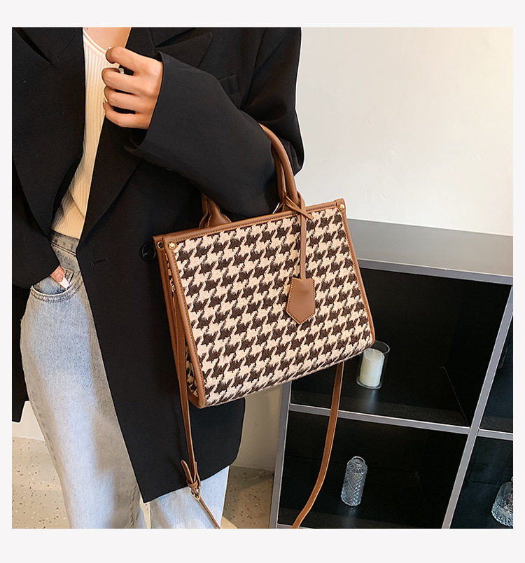 Frau Alle Jahreszeiten Pu-leder Drucken Elegant Klassischer Stil Quadrat Reißverschluss Schultertasche Tragetasche display picture 5