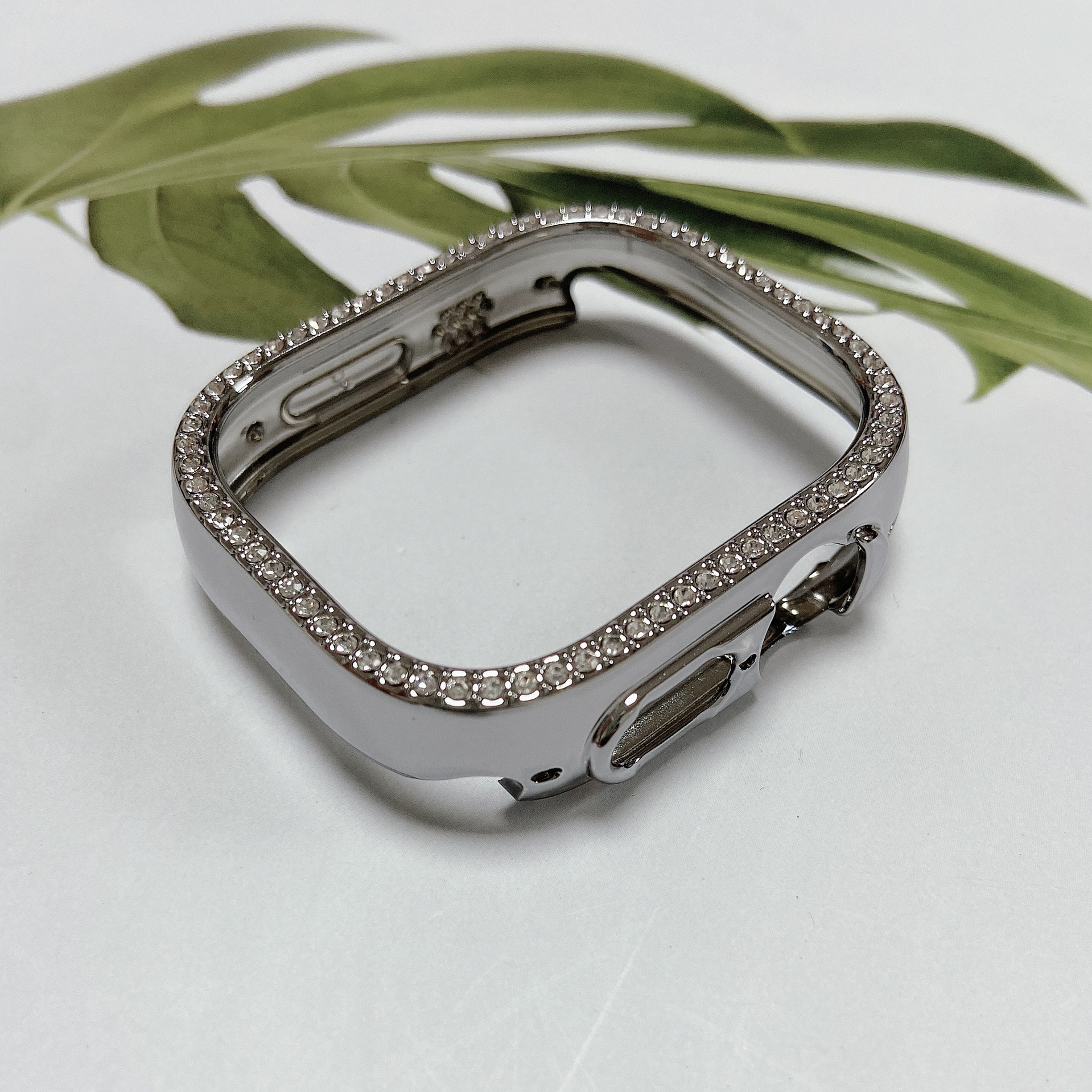 10g Weight iPhone Applicable Brands Watch Protective Face Cover Classification PC Material Glittery, Solid Color Pattern Simple Style Style Simple Style Glittery Solid Color IPhone Watch Protective Face Cover 6