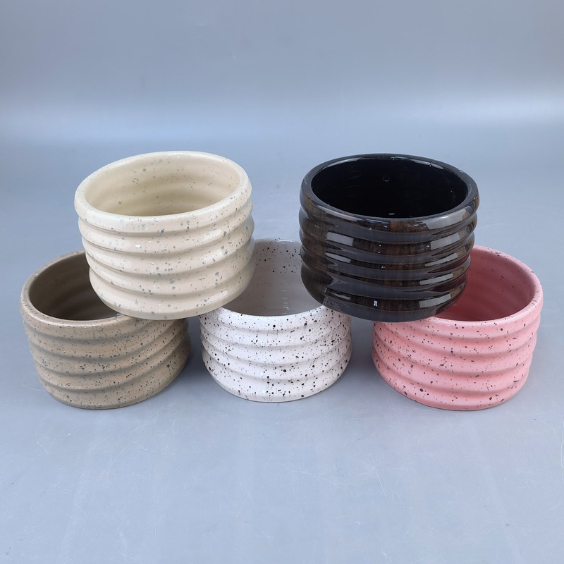 Selección estricta de tazas de velas de incienso cerámico, rociadores circulares nórdicos, decoración del hogar interior, adornos de mesa de velas, contenedores de velas