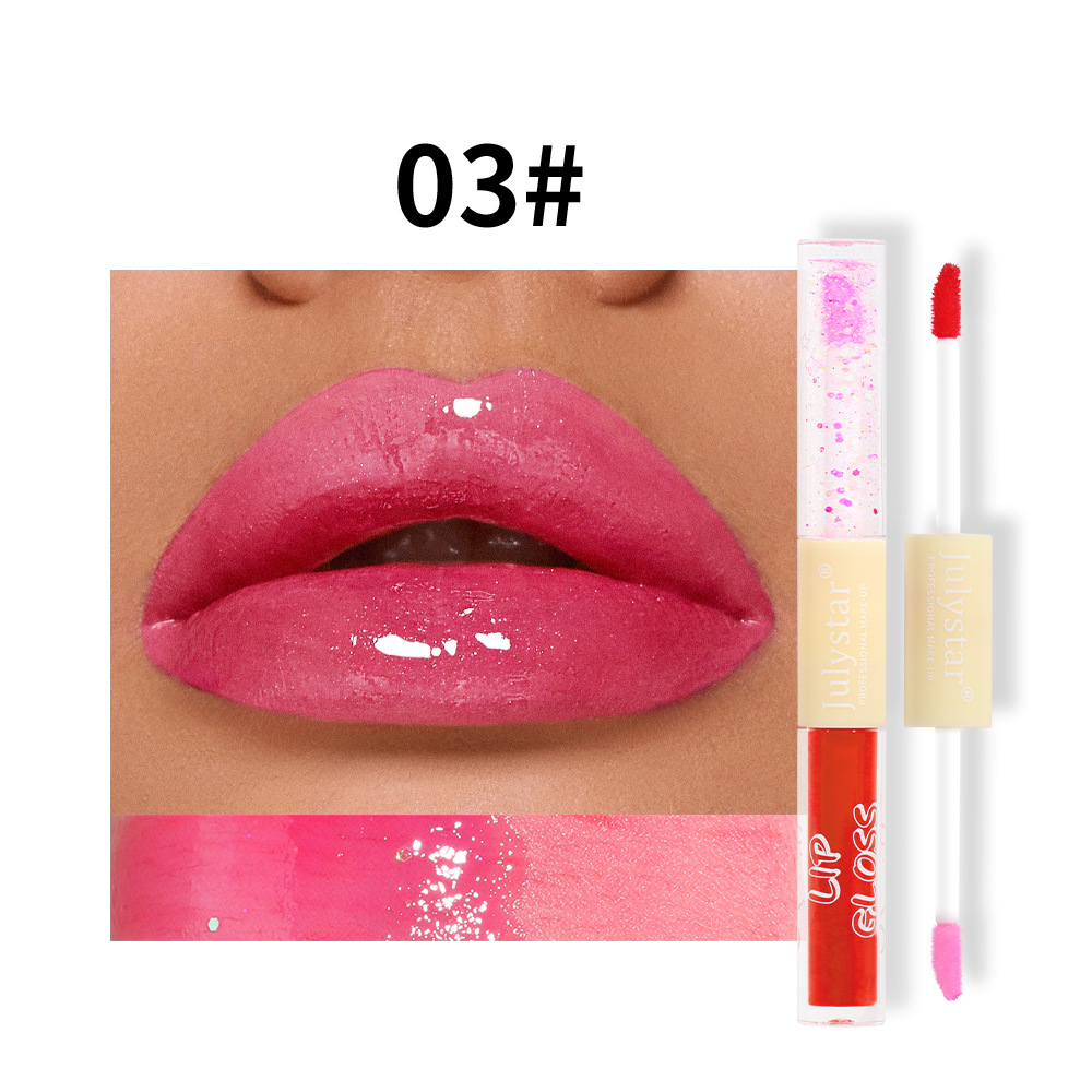 carina Makeup dvojni biserni vodni sijaj, naraven in dolgo obstojen, se ne lepi na skodelico bleščila za ustnice_voghion.com