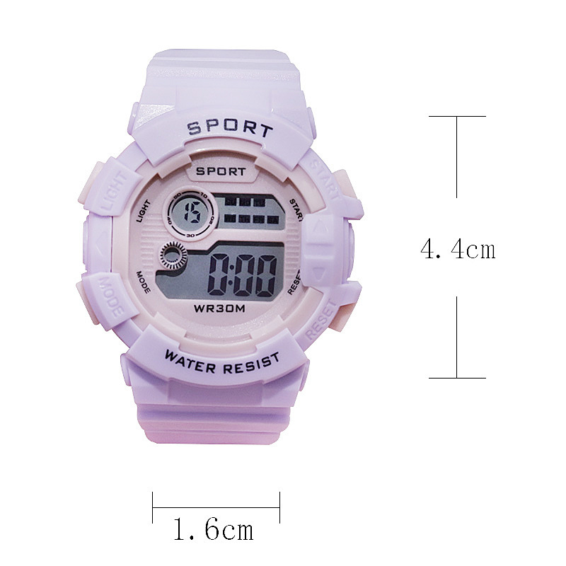 Nuevo reloj electrónico Macaron para estudiantes masculinos y femeninos, reloj despertador deportivo para estudiantes de secundaria, reloj de moda luminoso para parejas