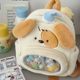 High-value backpack super cute Japanese cartoon one-eyed plush pain bag cute girl school bag commuter backpack