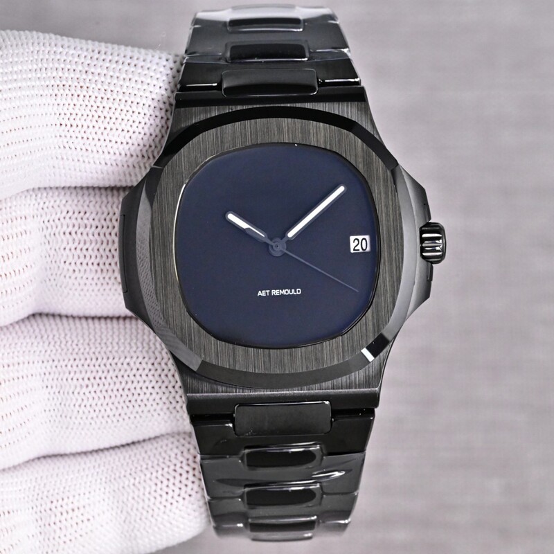 Black and white ceramic watch Nautilus all-ceramic waterproof mechanical watch fully automatic mechanical men's watch
