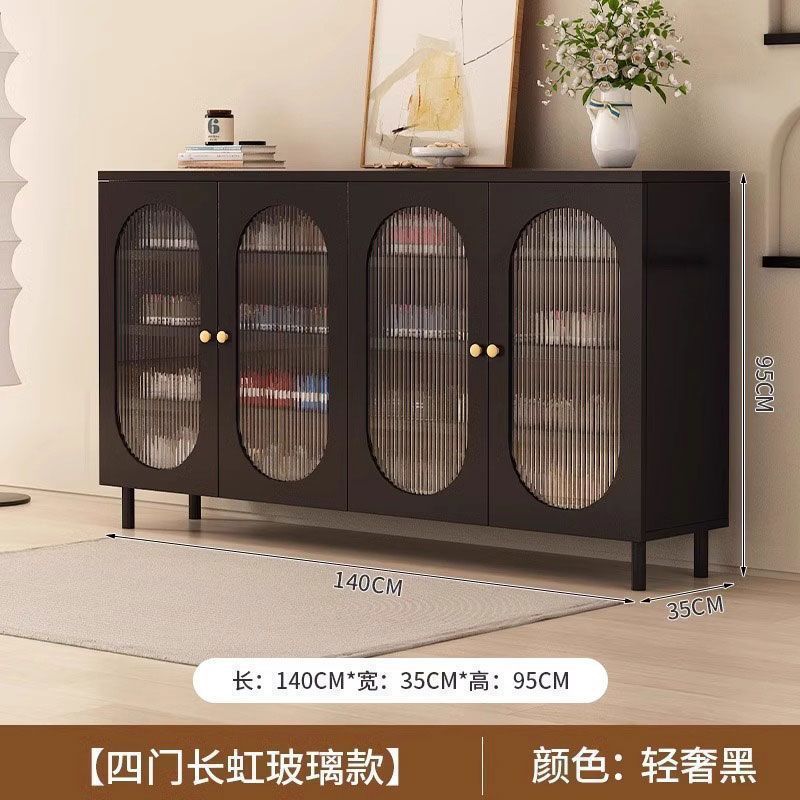 藤编简约鞋柜门口大容量法式靠墙玄关轻奢藤编储物柜收纳入户鞋柜|undefined
