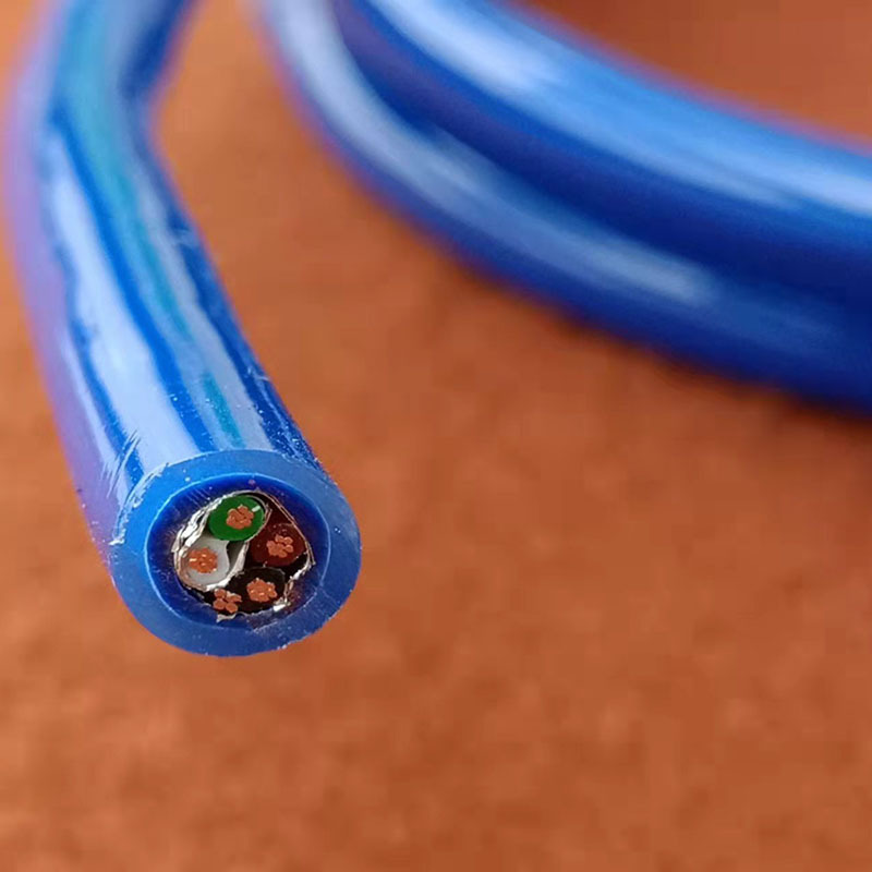 聚安脂双护套水工电缆YSPT-4P四芯0.35平方PUR渗压力计信号屏蔽线