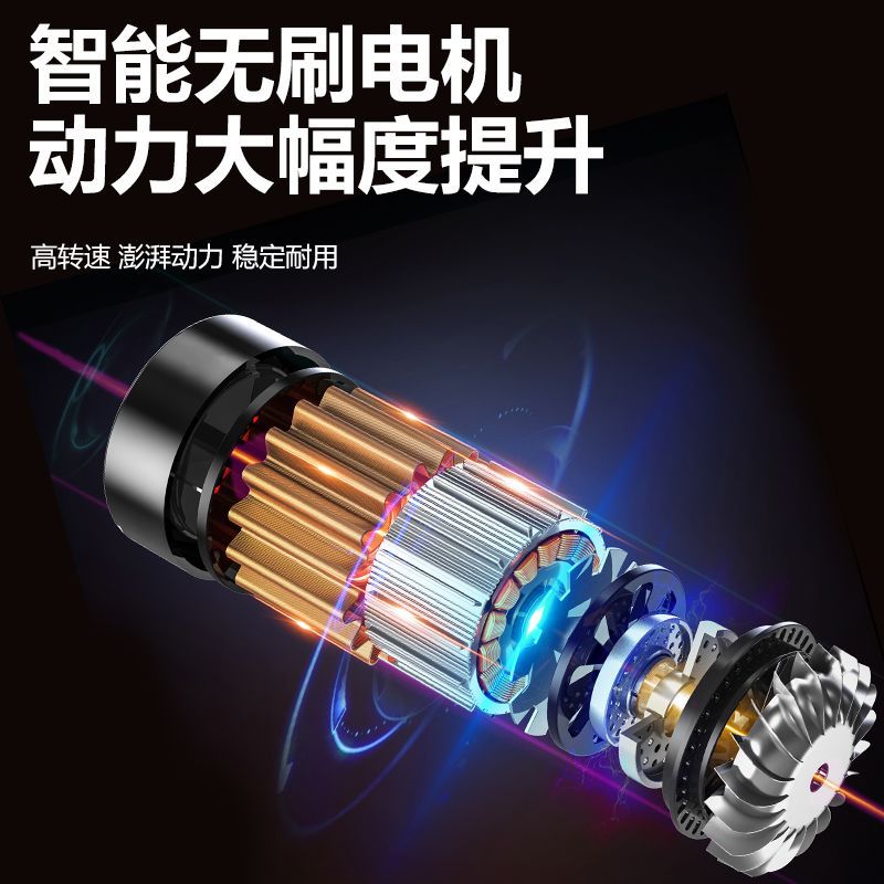 Llave eléctrica real de litio sin escobillas de gran torsión carro de reparación carpintería destornillador eléctrico taladro de impacto de carga image 3