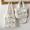 2022 Autumn and winter Plush Embroidery new pattern capacity The single shoulder bag lovely Maomao portable Bag goods in stock wholesale