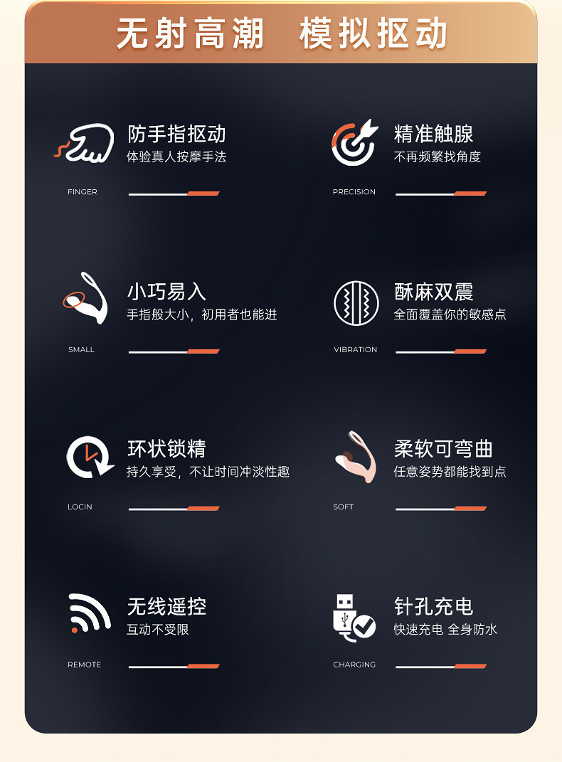 Remote-Control Vibrating Prostate Massager with Silicone Wearable Design — detail image 2