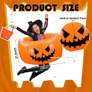 Inflatable Bumper Ball Halloween Pumpkin Ball Collision Ball Party Bubble Ball Outdoor Decoration Ghost Arrangement Atmosphere Ball