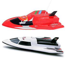 夏季沙滩海边水上儿童玩具电动竞速快艇中大型遥控尖头船防水模型