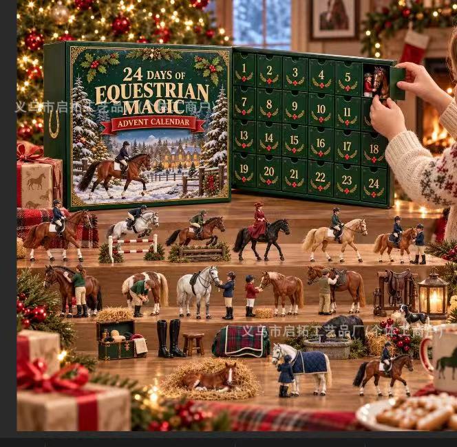 Calendario de Adviento Navideño de Cajas Sorpresa de Acrílico, Interactivo, para Navidad y Fiestas