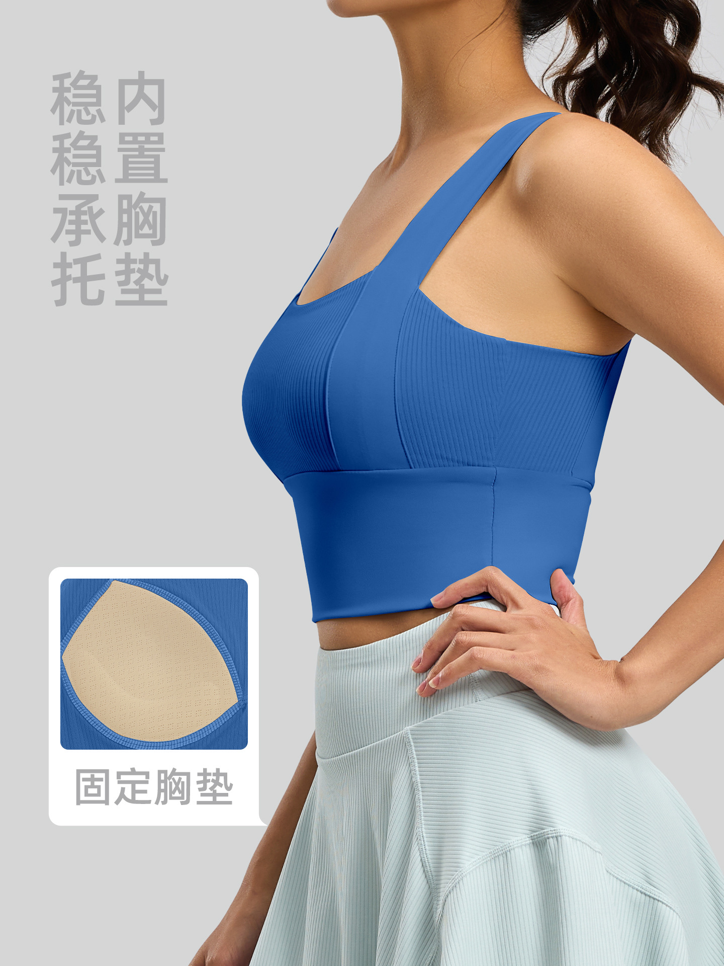 Nuevo sujetador deportivo transfronterizo de Juyitang con un hermoso diseño en la espalda, a prueba de golpes, con efecto push-up, moldeador, con almohadillas fijas, sujetador deportivo para mujer.