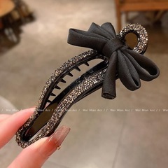 日本と韓国で多用途に使えるダイヤモンドがちりばめられたヘアクリップ、フェミニンなネットセレブの後頭部ヘアクリップ、新しいファッションのカモノハシクリップ、シンプルなヘアアクセサリー