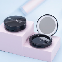 LED化妆镜气垫粉底粉饼化妆盒多功能补妆化妆镜带灯折叠镜