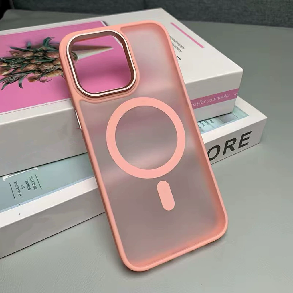 Чехол для телефона (Apple) iPhone 17 серии, матовый, с кольцом MagSafe-подобным, антивандальный