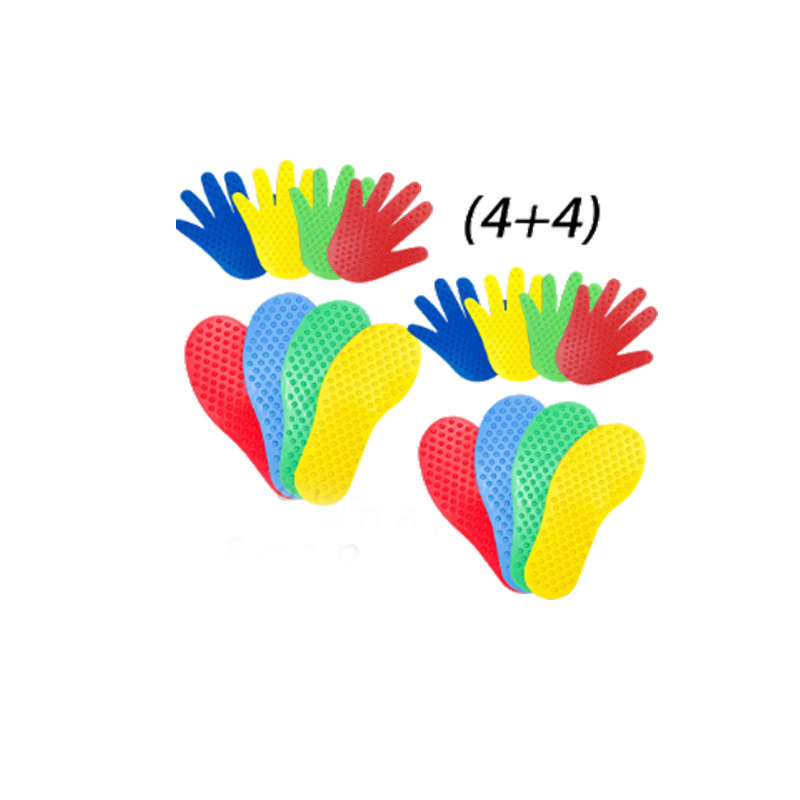 Equipo de entrenamiento sensorial para niños huellas huella de mano pie signo placa Palm pad divertido equipo de entrenamiento sensorial