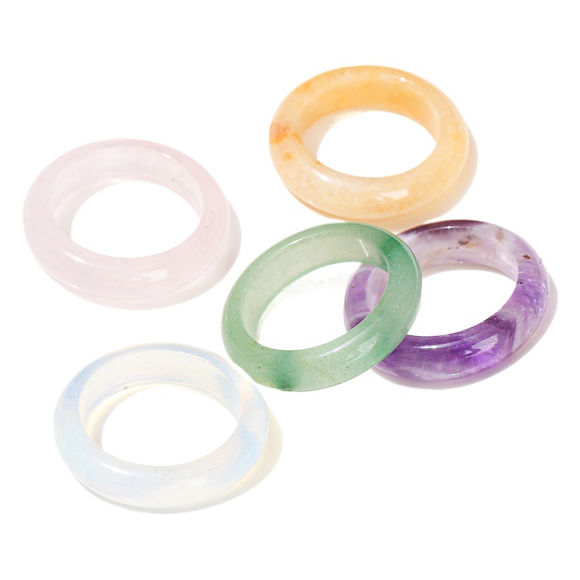 Jingde jewelry natural Dongling jade ring ring men's and women's agate Tiger Eye Stone Ring Ring Jewelry Wholesale