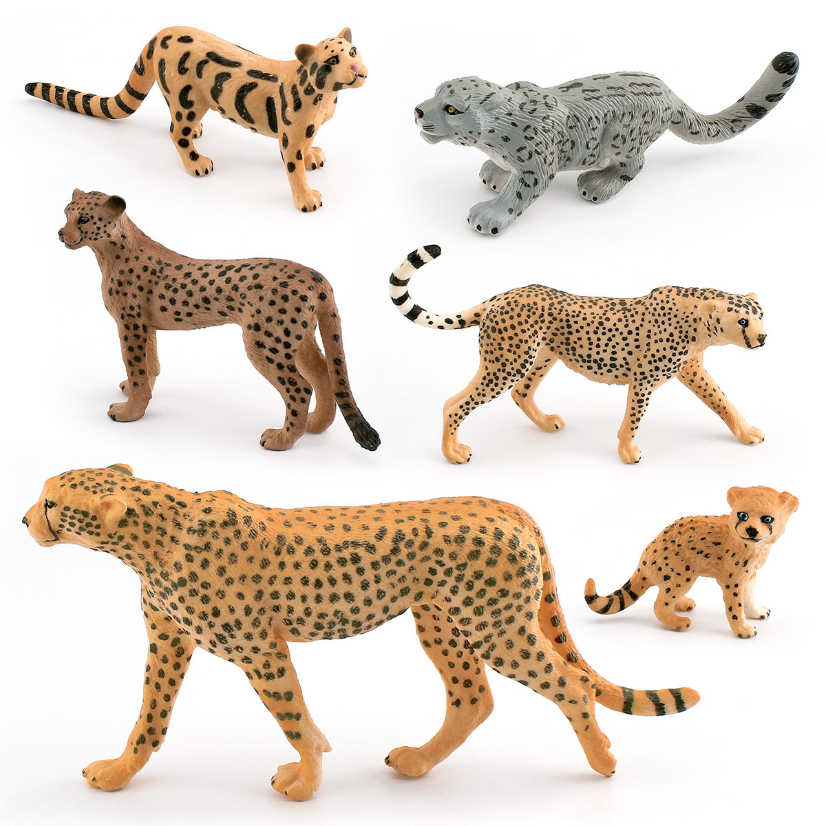 Transfronteriza simulación bosque animal Leopardo modelo guepardo nube leopardo Leopardo de la nieve leopardo indio Aiye Leopard escritorio decoración adornos