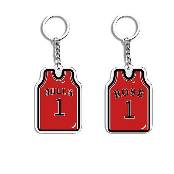 П pendant из акрилового джерси, мини униформа подвеска, 4.6×3.2 см, акрил + металл