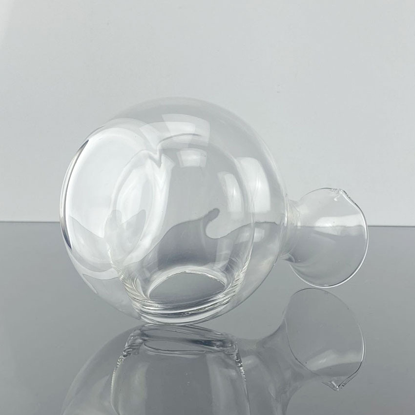 Chuangsitt vidrio hielo vino pote helado vino separador vino pourer hámster nido sala de enfriamiento pulgar cóncavo agujero sake taza