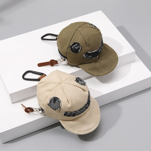 Double Pair Cap Bag Hip Hop Fashion Brand Headphone Bag Hat Bag Styling Fashion Bag Pendant Men's and Women's Personality
