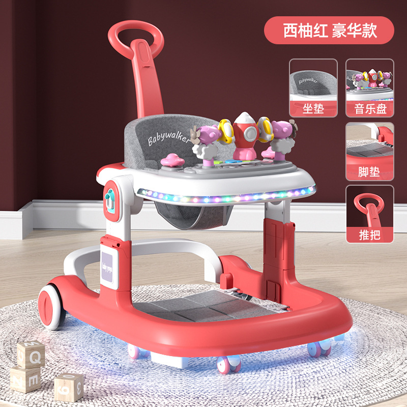 El andador para bebés y niños pequeños es anti-vuelco durante 6-18 meses.