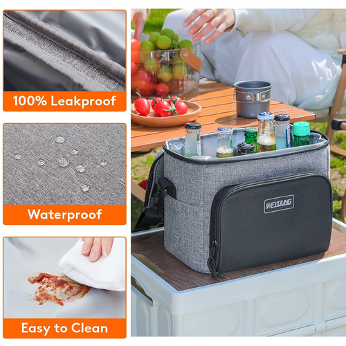 2025 New Model Insulated Handbag with Large Capacity Portable Waterproof Lunch Bag for Outdoor Camping and Picnics