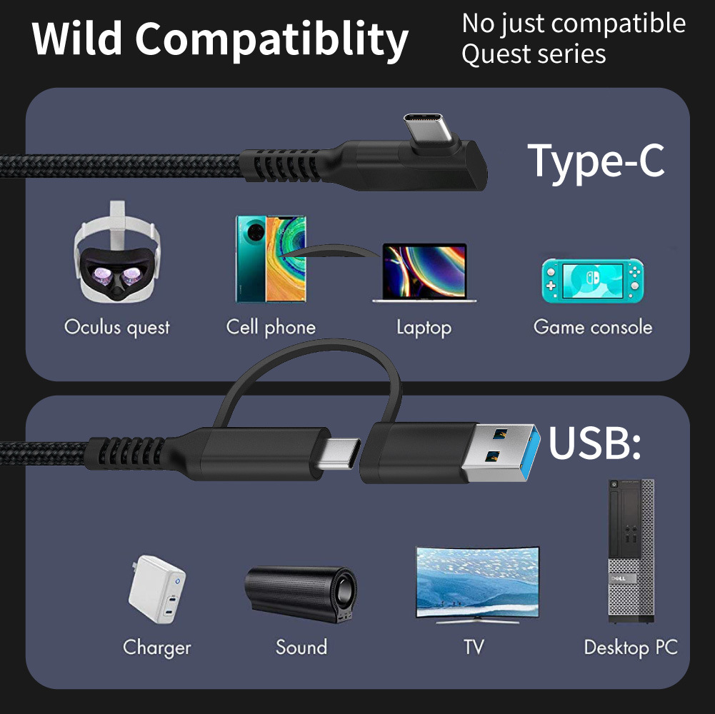 CtoC_AtoC_直+弯头 黑灰编织线-18