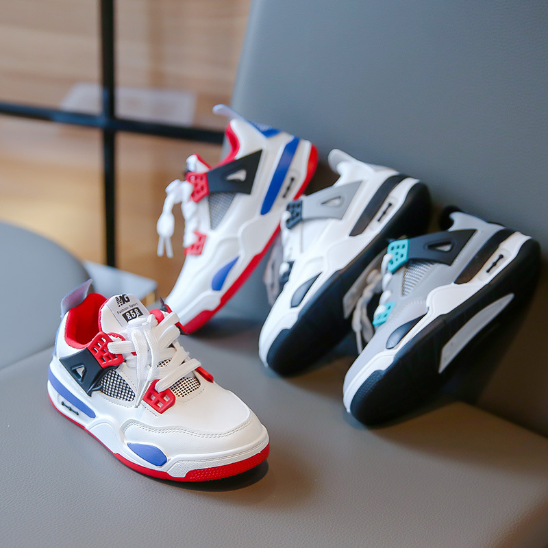 Sport 2023 Herbst Neue Koreanische Ausgabe kinder Laufschuhe Leder Modische Mittlere und Große Jungen_voghion.com