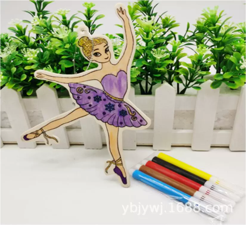 Детский макияж Живопись Деревянный костюм ангела Принцесса граффити цветное наполнение многофункциональная доска для рисования ручной работы оптовая продажа с фабрики