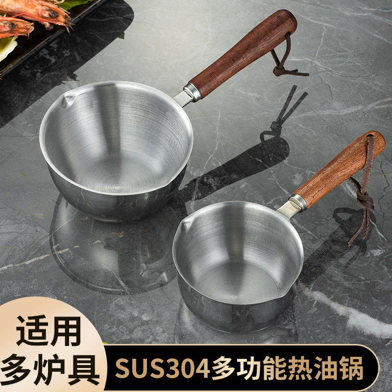 304 из нержавеющей стали нефти заливки горшок кухня горячего масла заливки горшок Чистая красная нефть заливки горшок мини нефти кипения горшок