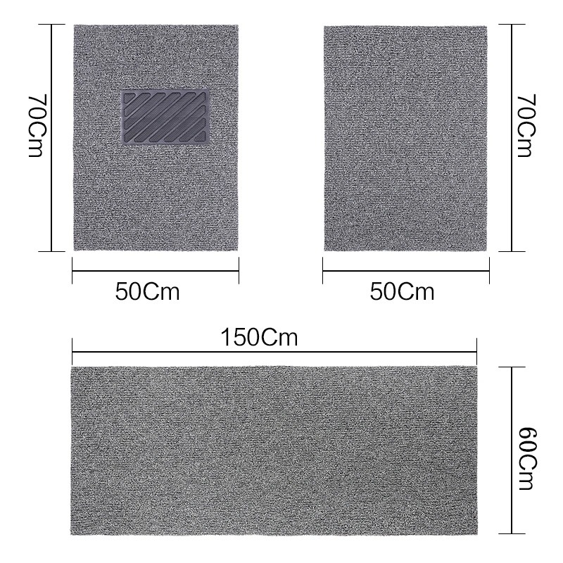 Car Silk Floor Mats Universal Easy to Clean Cuttable Single Piece