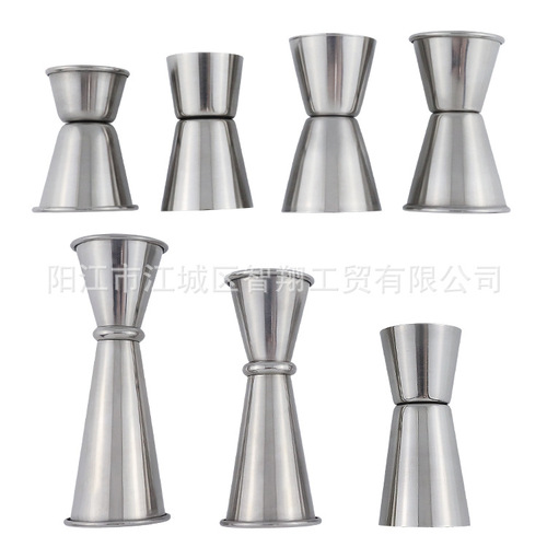 304 stainless steel multiple ml double-headed graduated ounce cup bar bartending tool measuring cup wine measurer