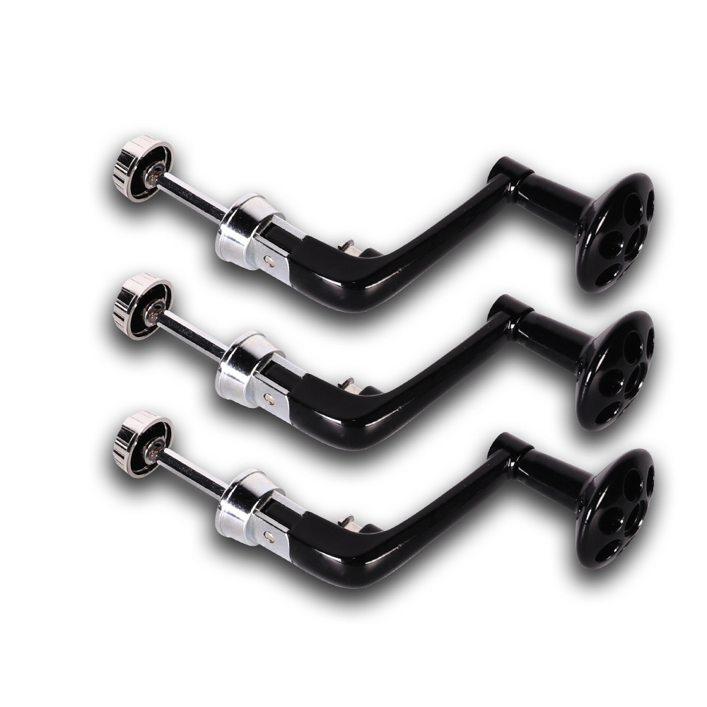 Fábrica al por mayor carrete de pesca rueda giratoria modificada brazo basculante de metal CNC todo metal plegable brazo basculante de metal artes de pesca