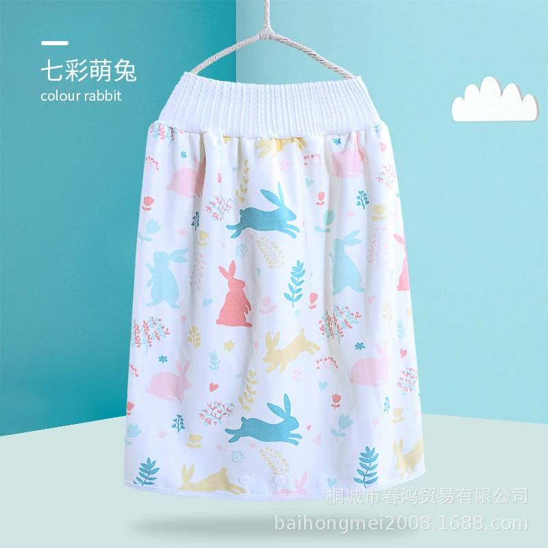 Children's demi-season cotton skirt, trousers for training, washable