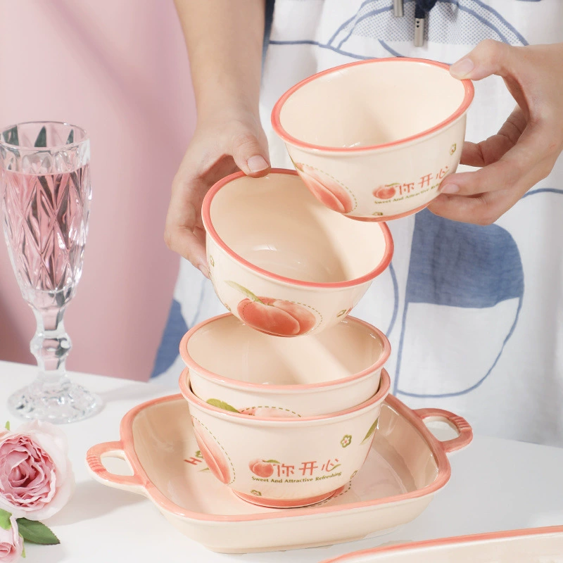 Ceramic tableware, set for home use, soup bowl, internet celebrity