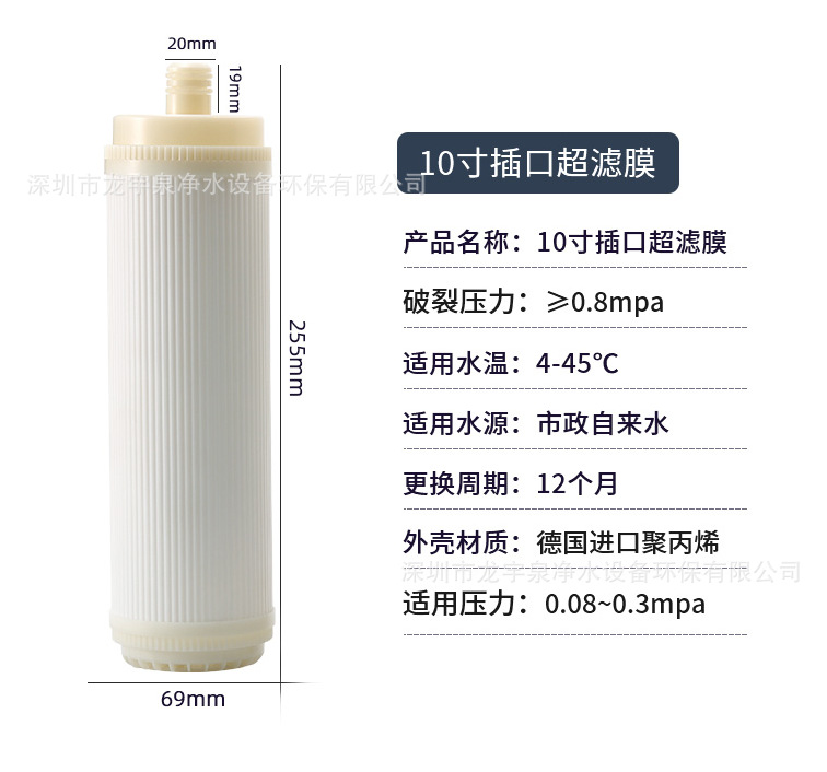 10寸插口超江膜参数