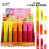 Foreign trade[ 24 Sticks] LG2355 fruit transparent Colorless moist Lip Oil strawberry pineapple Orange USHAS