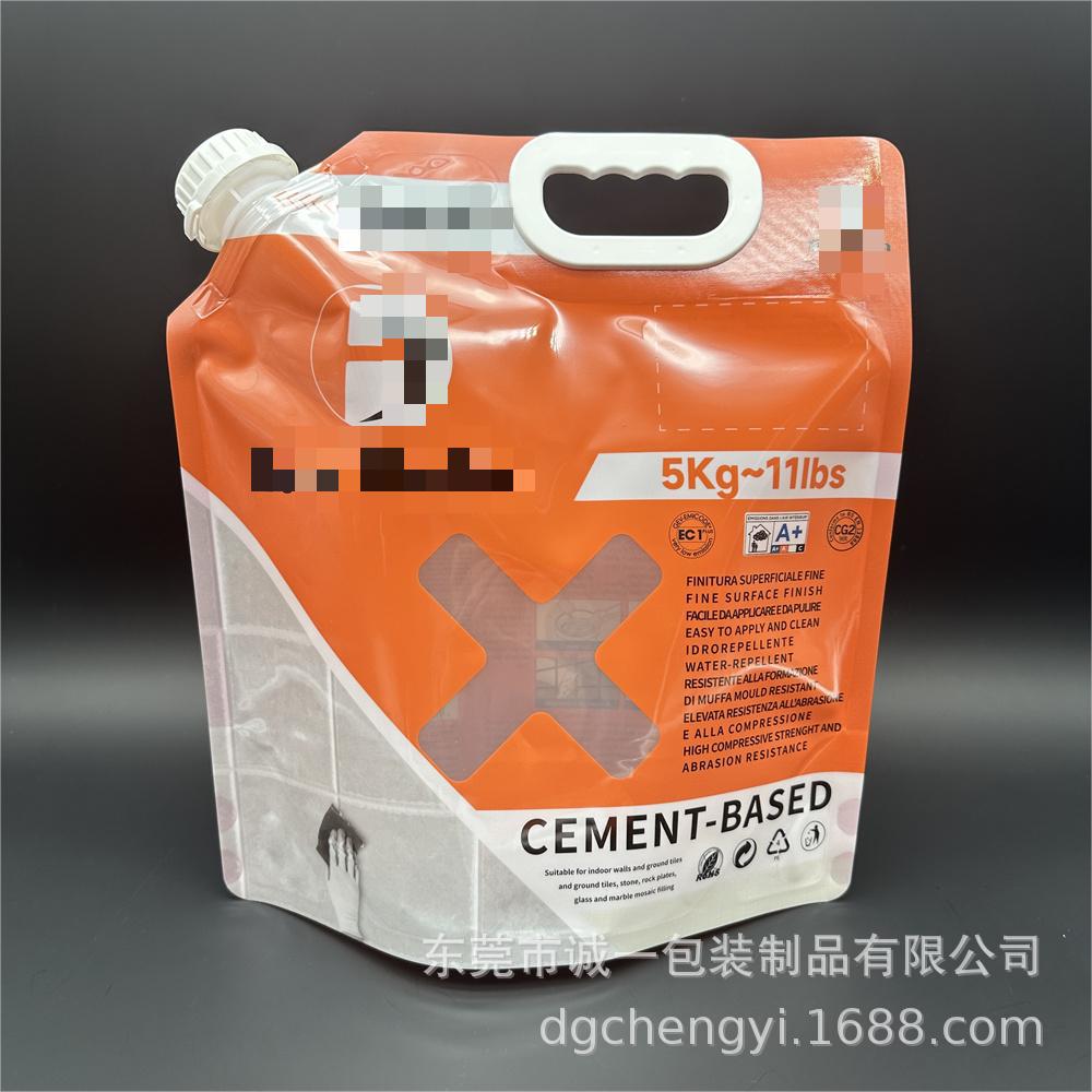 批发2L玻璃水包装袋带嘴5kg防冻液颜料补充装塑料袋8升洗车水蜡袋