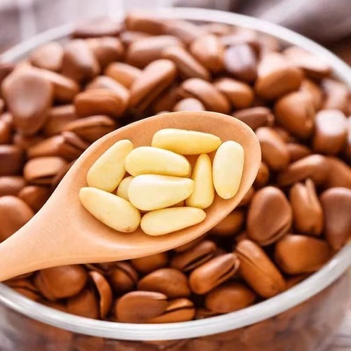 Northeastern pine nuts hand-peeled red pine nuts bagged net weight 500g bulk wholesale dropshipping New Year’s nut snacks