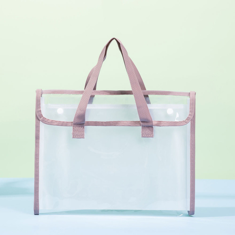 A4 carpeta de bolsa de papel de prueba transparente 13 capa de gran capacidad paquete de órgano impermeable de PVC bolsa de almacenamiento de datos de papel de prueba de estudiantes