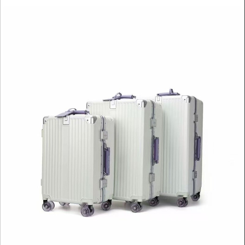 2026 New Model Luggage Suitcase 20inch Carry-On Suitcase Trendy Suitcase Leather Suitcase Trolley Case Women's Password Lock Suitcase Small Handbag Suitcase