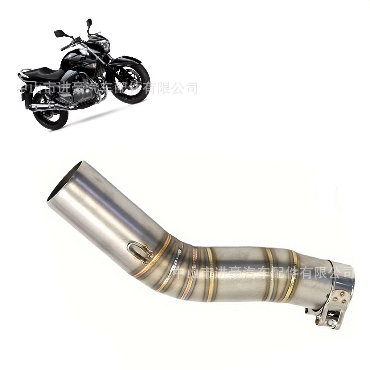Suitable for Motorcycle Modification Suzuki Gsx-R1000 Curved Pipe 05-06 (Multi-Welded Model) Mid-Section
