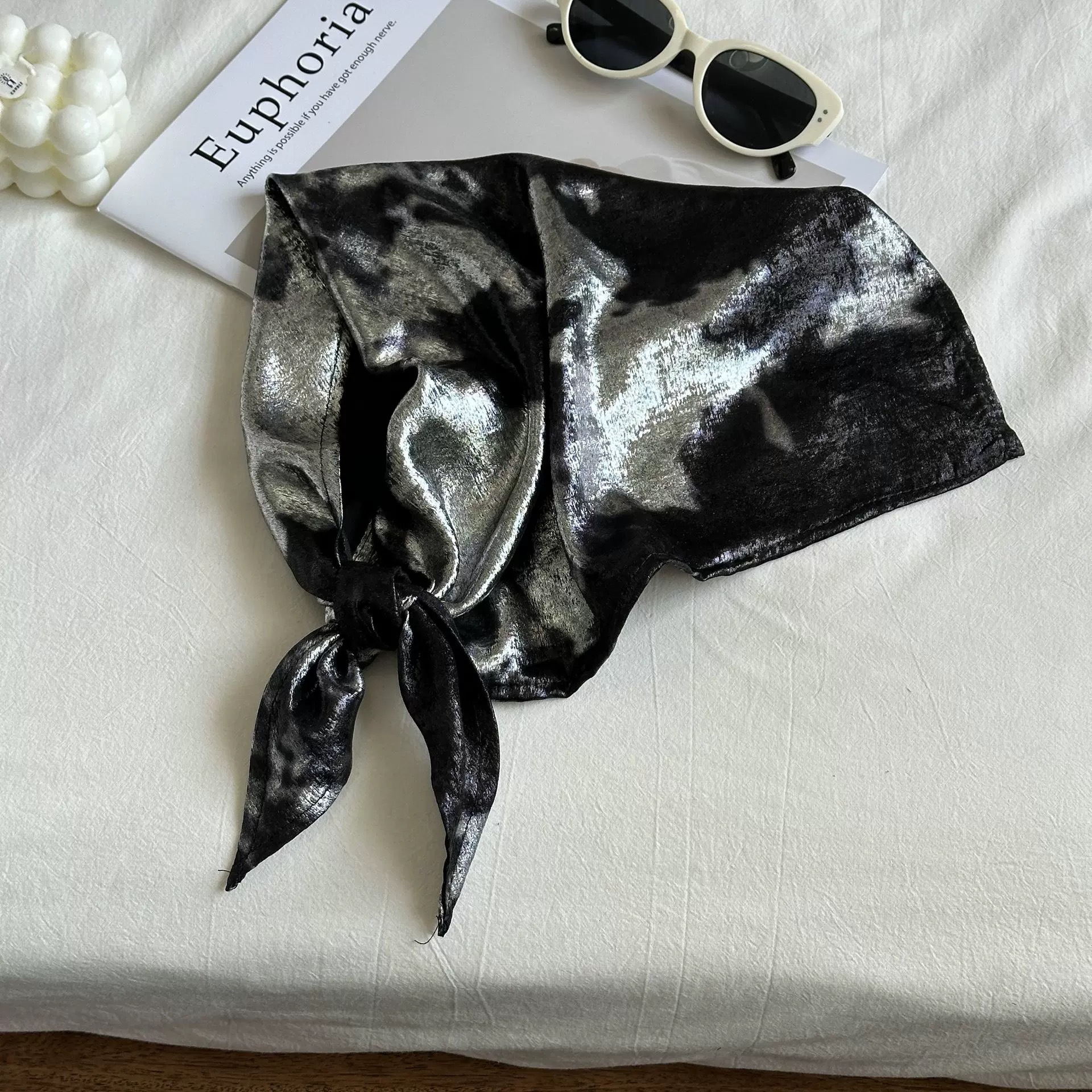 Y2k Hot Girl Ink-dyed Triangle Headscarf