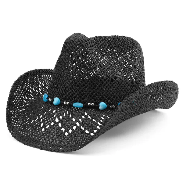 Cross-Border Amazon Hollow-Out Straw Western Cowboy Hat Bohemian Style Beach Hat Summer Wide-Brimmed Sun Protection Straw Hat