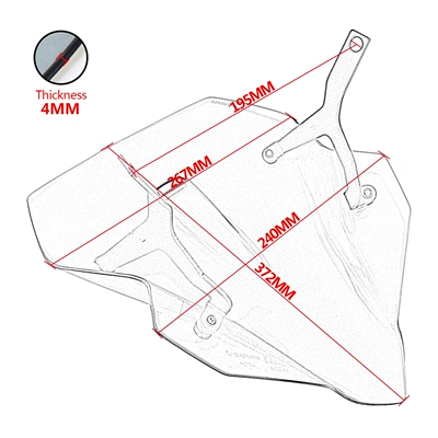 Suitable for Honda — Motorcycle front windshield